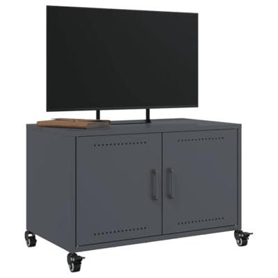 Tv-meubel 68x39x43,5 cm staal antracietkleurig