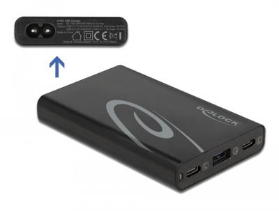 Delock 41453 USB-oplader USB-C, USB-A USB PD Zwart Thuis USB Power Delivery (USB-PD), Overstroombeveiliging, Snellader Delock 41453 USB-oplader USB-C, USB-A USB PD Zwart Thuis USB Power Delivery (USB-PD), Overstroombeveiliging, Snellader