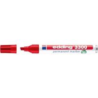 Viltstift edding 3300 schuin 1-5mm rood | 10 stuks - thumbnail