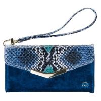 Mobilize 2in1 Gelly Velvet Clutch for Samsung Galaxy A20e Royal Blue Snake - thumbnail