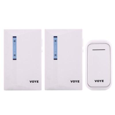 VOYE V015F2 draadloze Smart Music Home deurbel met Dual ontvanger afstandsbediening afstand: 120m (openlucht)
