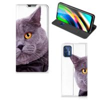 Motorola Moto G9 Plus | Hoesje maken | Kat - thumbnail