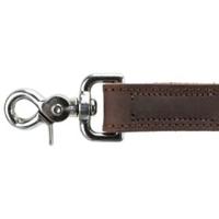 TRIXIE HONDENRIEM RUSTIC VETLEER GRIJS 100X2,5 CM - thumbnail