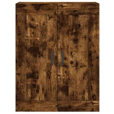 Wandkast 69,5x34x90 cm bewerkt hout gerookt eikenkleurig Wandkast 69,5x34x90 cm bewerkt hout gerookt eikenkleurig
