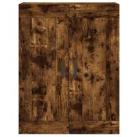 Wandkast 69,5x34x90 cm bewerkt hout gerookt eikenkleurig - thumbnail