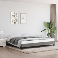 Bedframe zonder matras stof donkergrijs 200x200 cm - thumbnail