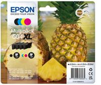 Inktcartridge Epson 604XL T10H64 zwart + 3 kleuren | 8 stuks - thumbnail