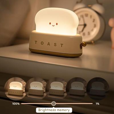 Oplaadbaar nachtlampje Toast geel