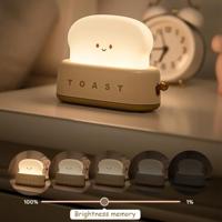 Oplaadbaar nachtlampje Toast geel - thumbnail