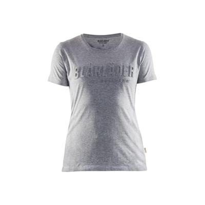 Blåkläder Dames T-Shirt 3D 34311043 | Grijs Mêlee | Maat L - 7330509770924