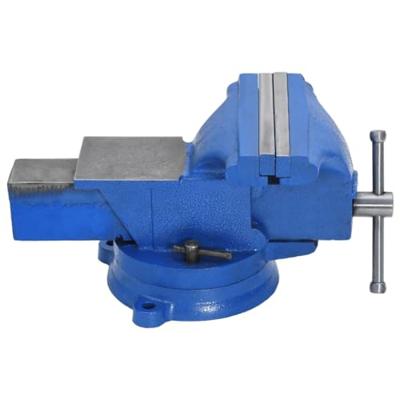 Bankschroef 125 mm gietijzer blauw - thumbnail
