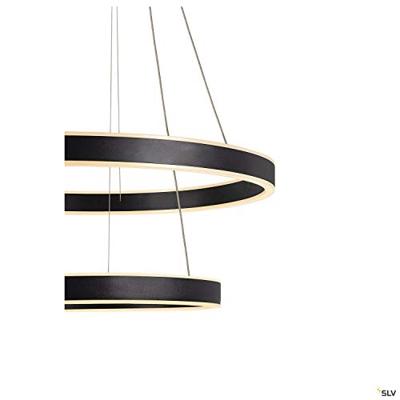 SLV Led hanglampOne 2-rings Ø 60cm zwart - 1004765