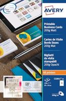 Visitekaart Avery Zweckform C32011-25 85x54mm 200gr 250stuks - thumbnail