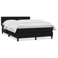 Boxspring met matras fluweel zwart 160x220 cm - thumbnail