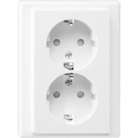 Merten MEG2420-1419 Wandcontactdoos System M Polar-wit 1 stuk(s) - thumbnail