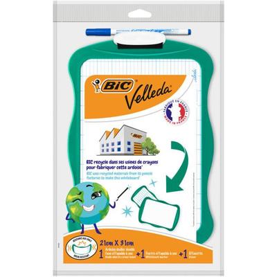 Whiteboard bic 21x31cm met stift en wisser recycle | 1080 stuks Whiteboard bic 21x31cm met stift en wisser recycle | 1080 stuks