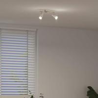 VidaXL Plafondspot met schijnwerpers nikkel 25,5 x 8 x 11 cm staal - thumbnail