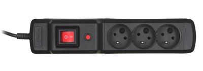Activejet COMBO 3GN 5M power uitbreiding 3 AC-uitgang(en) Binnen Zwart - thumbnail
