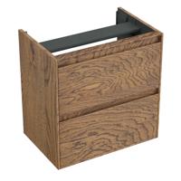 Onderkast Forzalaqua Reno 59.5x39.5x60 Cm 2 La Softclose Eiken Castle Brown - thumbnail
