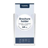 Folderhouder Europel wand 1/3 A4 transparant | 10 stuks - thumbnail