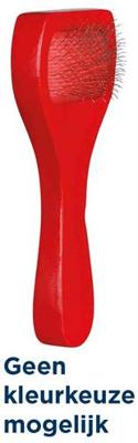 TRIXIE SLICKERBORSTEL HOUT / METALEN PINNEN ASSORTI 13X6 CM 3 ST