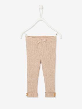 Tricot babylegging beige