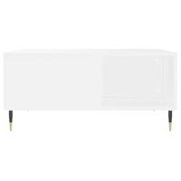 Salontafel 80x80x36,5 cm bewerkt hout wit - thumbnail