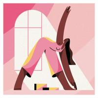 Ravensburger creart schilderen op nummer - yoga - thumbnail