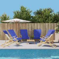 VidaXL Strandhanddoeken 6 st 400 g/m² 60x135 cm stof koningsblauw - thumbnail