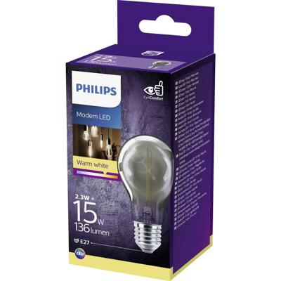 Philips LED 75963600 LED-lamp E27 Peer 2.3 W = 11 W Warmwit (Ø x l) 6 cm x 10.6 cm 1 stuk(s)