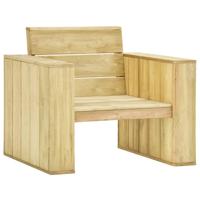 Tuinstoelen 2 st met antraciet kussens geïmpregneerd grenenhout - thumbnail