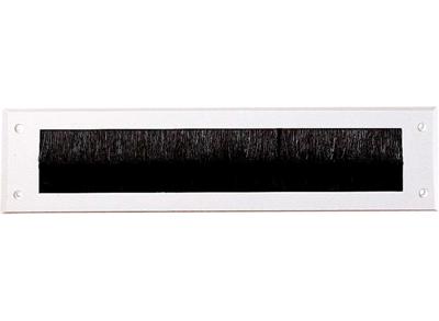 Tochtwering brievenbus - Met Borstel - Kunststof - 34 x 8 cm - Wit