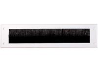 Tochtwering brievenbus - Met Borstel - Kunststof - 34 x 8 cm - Wit - thumbnail
