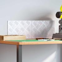 VidaXL Trap tread rechthoekig 2 pcs zilver 30 x 20 cm aluminium - thumbnail