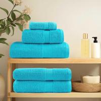 Handdoeken SOLUND 10 st 600 g/m 100x200 cm turquoise - thumbnail