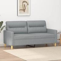Tweezitsbank 140 cm stof lichtgrijs - thumbnail