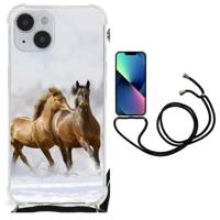 iPhone 14 Plus Case Anti-shock Paarden - thumbnail