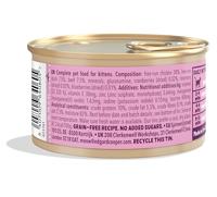 Edgard & Cooper eend en kip kitten natvoer blikjes 18 x 85gr - thumbnail