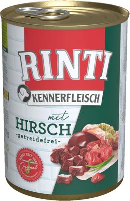 RINTI Kennerfleisch Deer - natvoer voor honden - 400g
