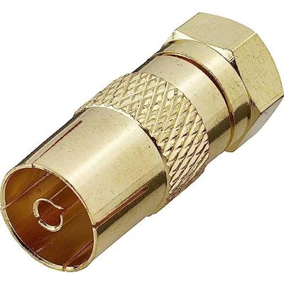 F-Coax-adapter[F-stekker -Antennebus 75 Ω ] GoudRenkforce