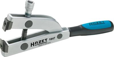 HAZET Asmanchetten spantang 1847 · 3/8 inch (10 mm) vierkant hol · Lengte: 178 mm