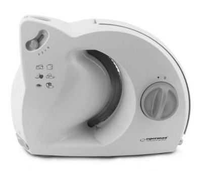 Esperanza EKM017W snijmachine Electrisch Roestvrijstaal, Wit Kunststof, Roestvrijstaal 150 W