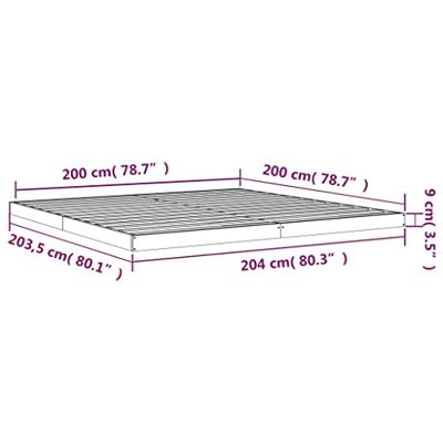 Bedframe massief grenenhout 200x200 cm Bedframe massief grenenhout 200x200 cm