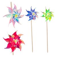 Toi-Toys Windmolen met houten stokje, 54cm - thumbnail