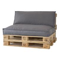 2L Home & Garden Palletkussen Metro Lounge Grijs - 120 x 80cm - thumbnail