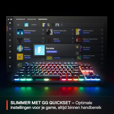 Draadloos mechanisch gamingtoetsenbord - STEELSERIES - APEX PRO TKL GEN 3 - Zwart Draadloos mechanisch gamingtoetsenbord - STEELSERIES - APEX PRO TKL GEN 3 - Zwart