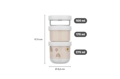 Mepal snackbox stack mio 3-delig little farm