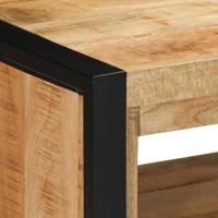 Schoenenbank Bruin 100 x 40 x 50 cm Massief mangohout - thumbnail