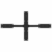 Salontafelpoot spider vorm 98x58x(42-43) cm staal zwart - thumbnail