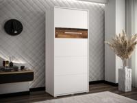 Opklapbed HOUDI 90x200 cm wit/old style eik - thumbnail